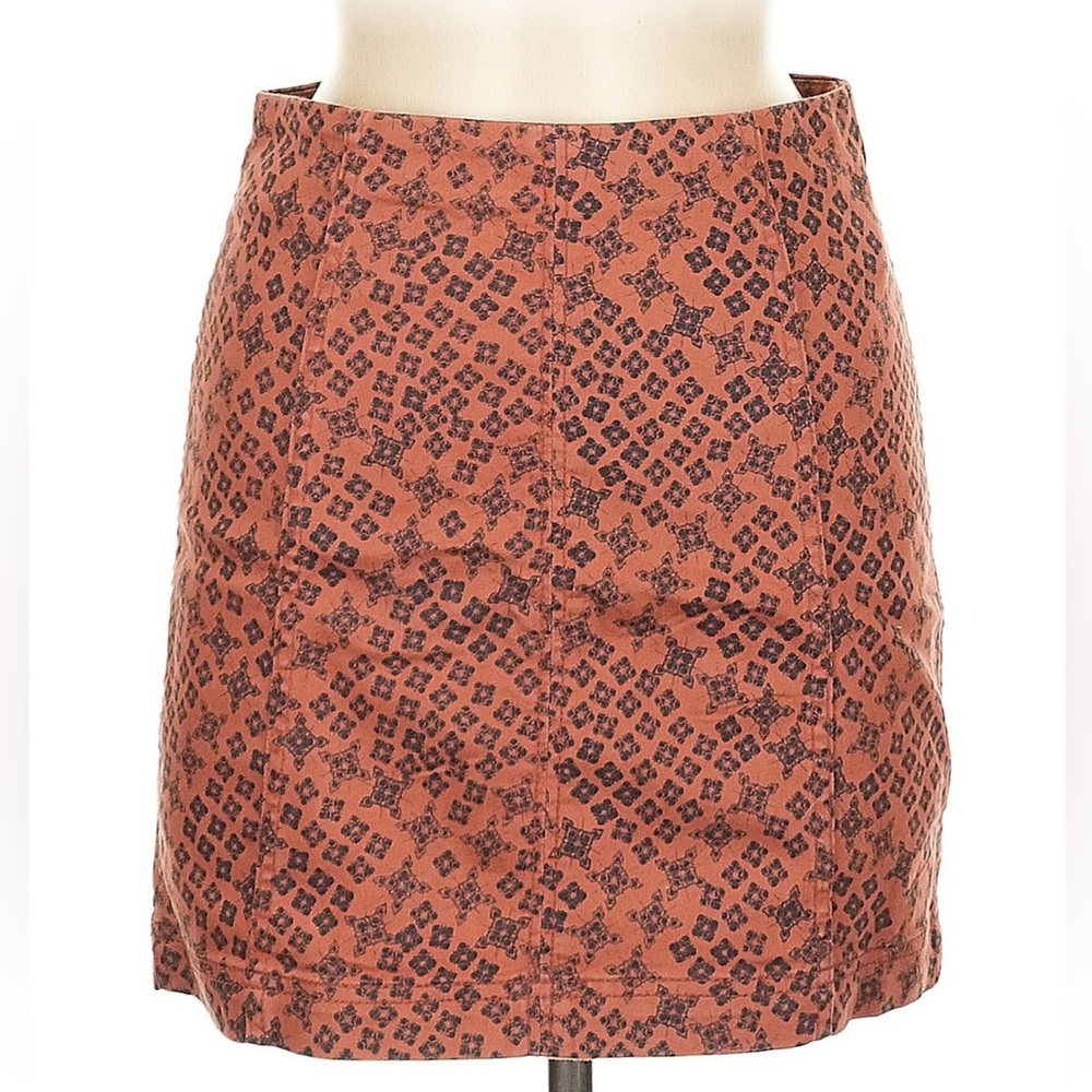 Free People Burnt Orange Mini Skirt